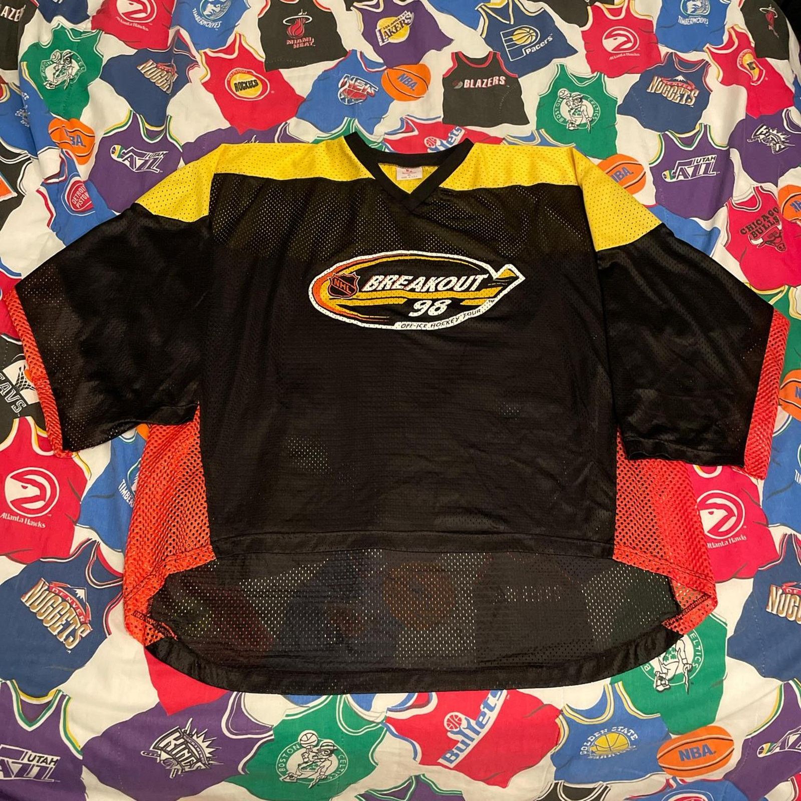 NHL Vintage 1998 NHL Breakout Off Ice Hockey Stanley Cup Jersey Size US XL / EU 56 / 4 - 1 Thumbnail