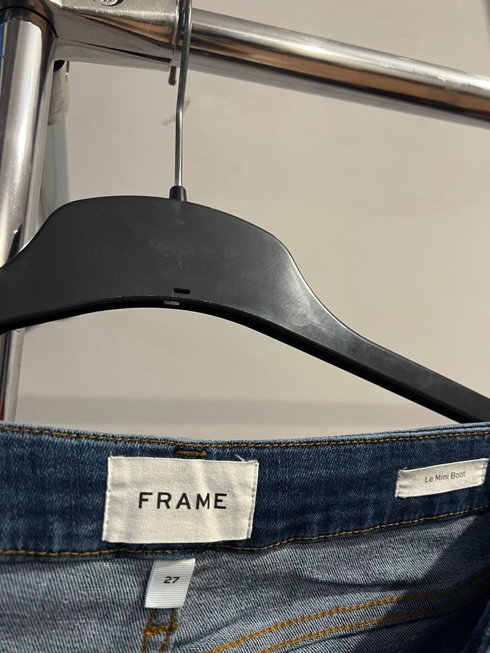 Frame $299 FRAME LE MINI ICON BOOT JEANS WOMENS SIZE 27 BLUE MID Size US 27 - 8 Thumbnail