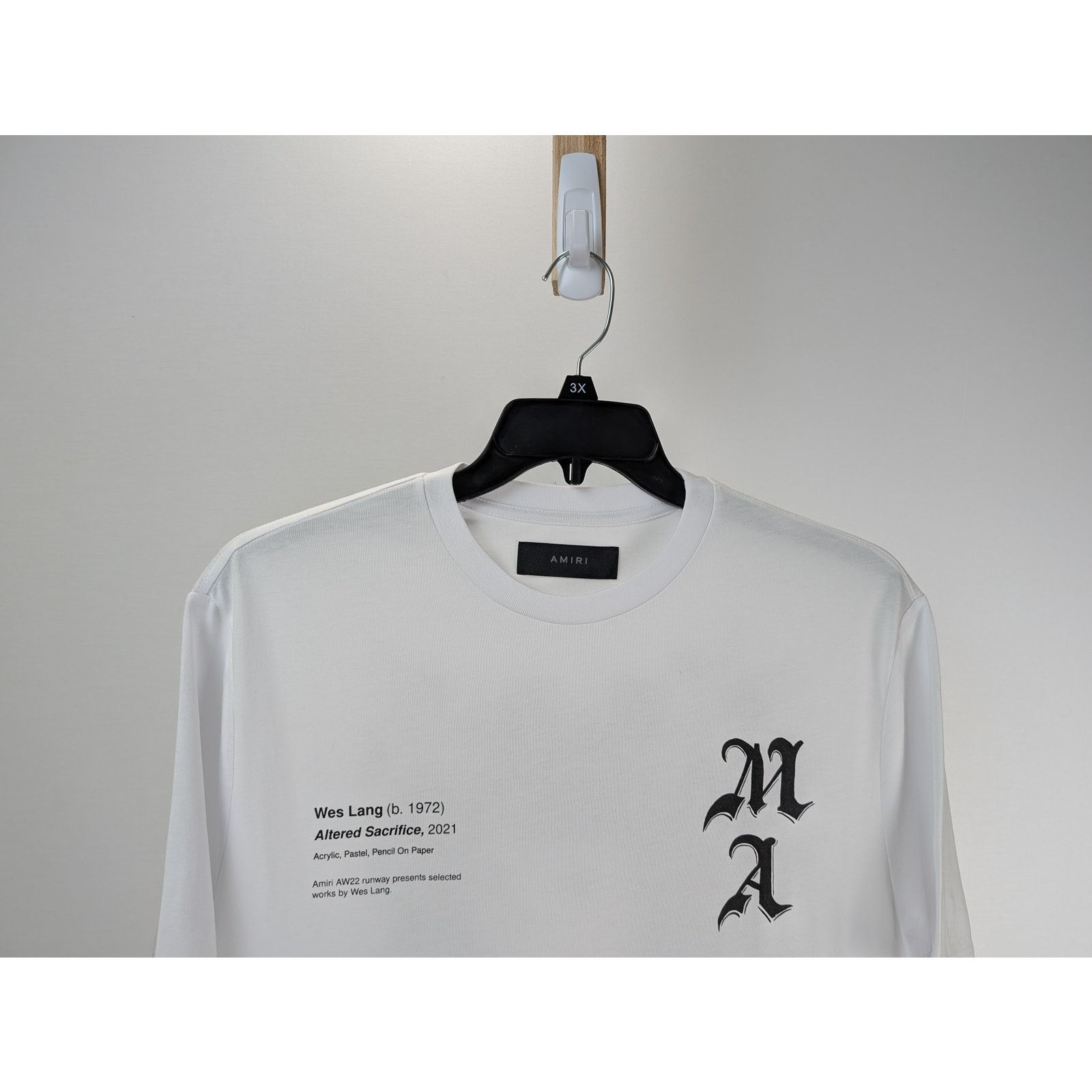 Amiri o1rshd1 Wes Lang Wes Lang Checker Skull Tee T-shirt in White Size US S / EU 44-46 / 1 - 4 Thumbnail