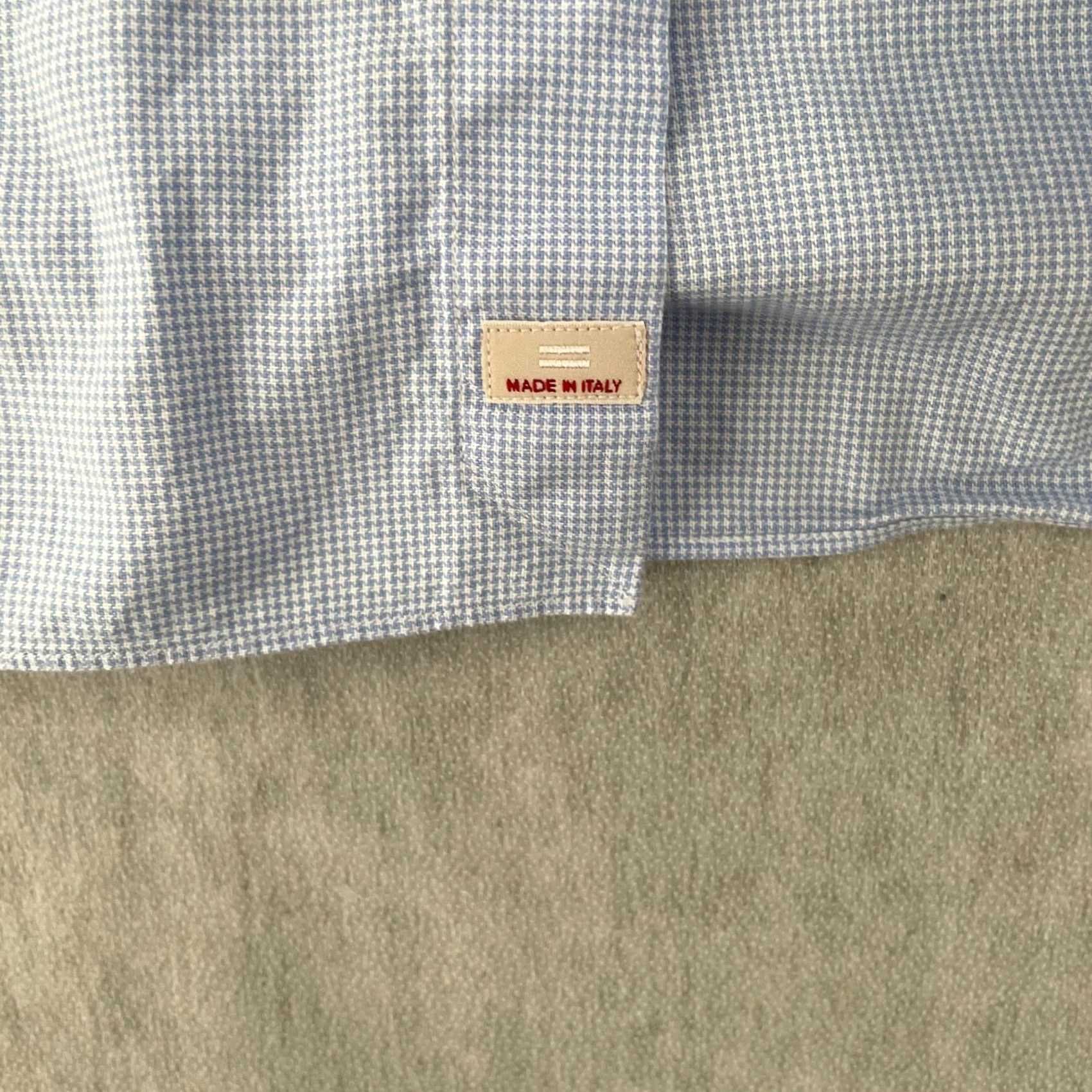 Vintage Castangia Shirt Adult XL Blue Long Sleeve Button Up Woven Italian Mens Regular Cotton Size US XL / EU 56 / 4 - 3 Thumbnail