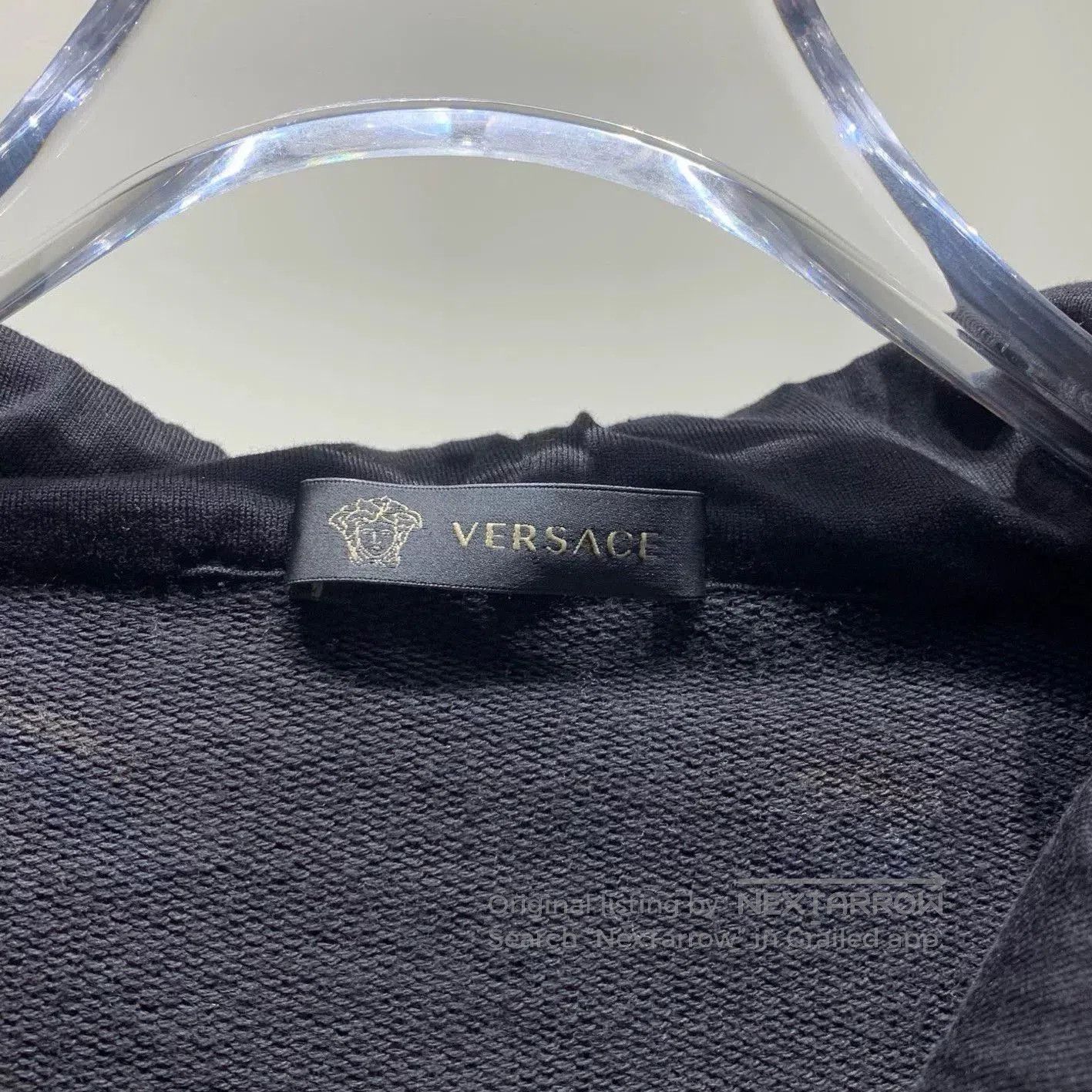 Versace VERSACE Flocked Letter Zip-Up Jacket. Size US L / EU 52-54 / 3 - 2 Thumbnail