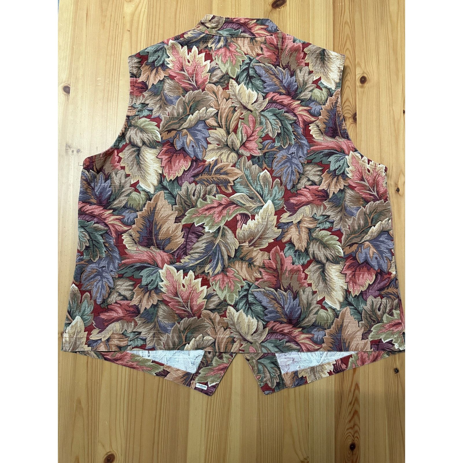 Coldwater Creek Vintage 1990s Coldwater Creek Womens Leaf Vest Large Size L / US 10 / IT 46 - 4 Thumbnail