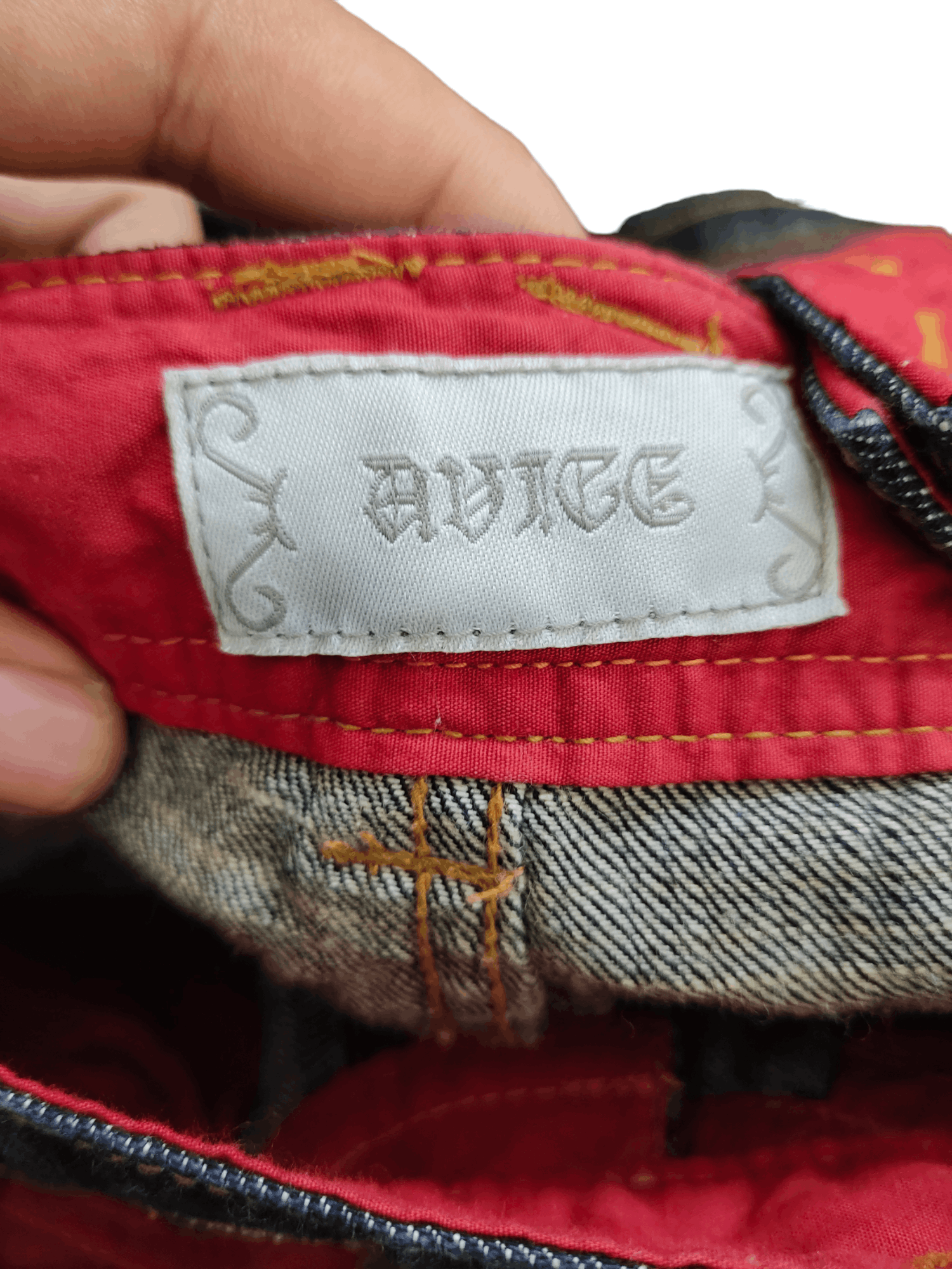 Japanese Brand Flare Jeans Avice Suspender Bondage Faded Boot Cut Goa Style Size US 29 - 21 Thumbnail