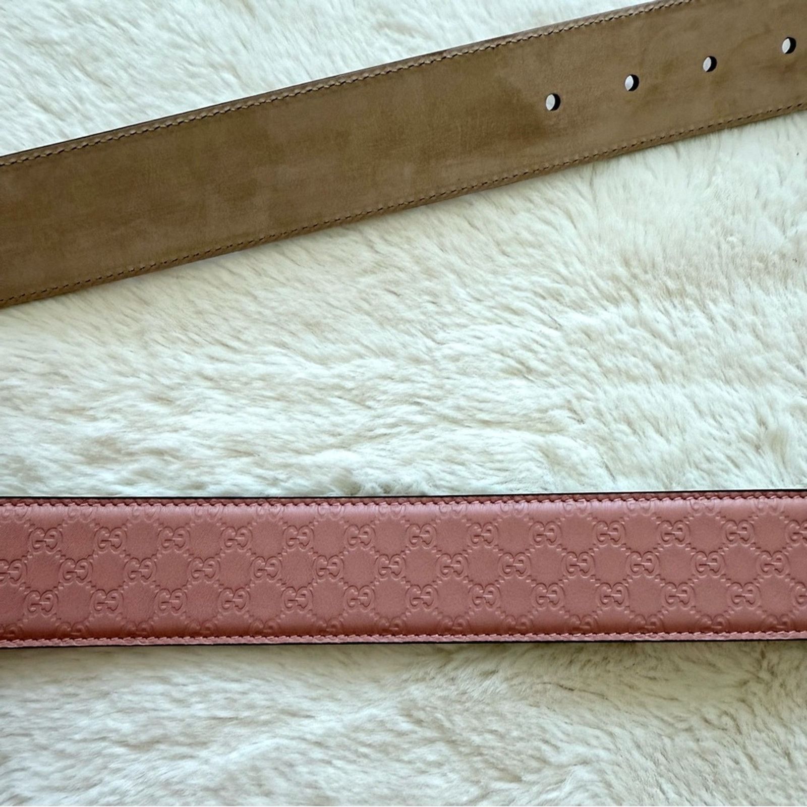 Gucci Gucci GG Marmont pink leather belt size 85/34 Authentic 650$ Size ONE SIZE - 5 Thumbnail