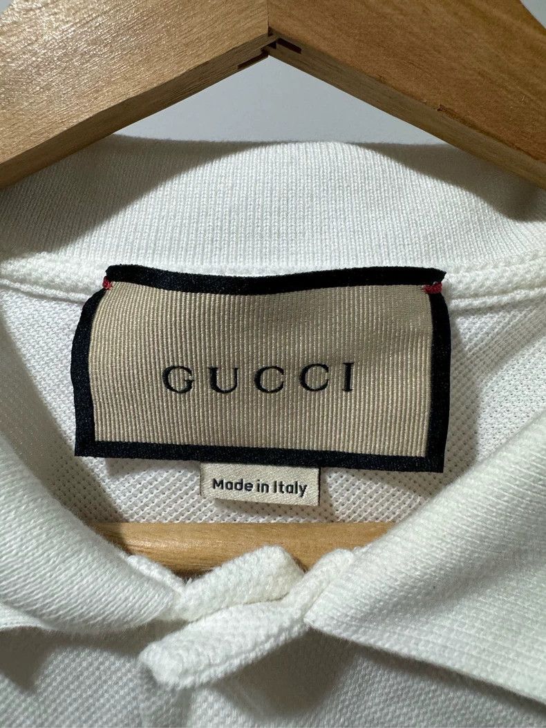 Gucci Gucci The latest short college style white small logo knitt Size US L / EU 52-54 / 3 - 3 Thumbnail