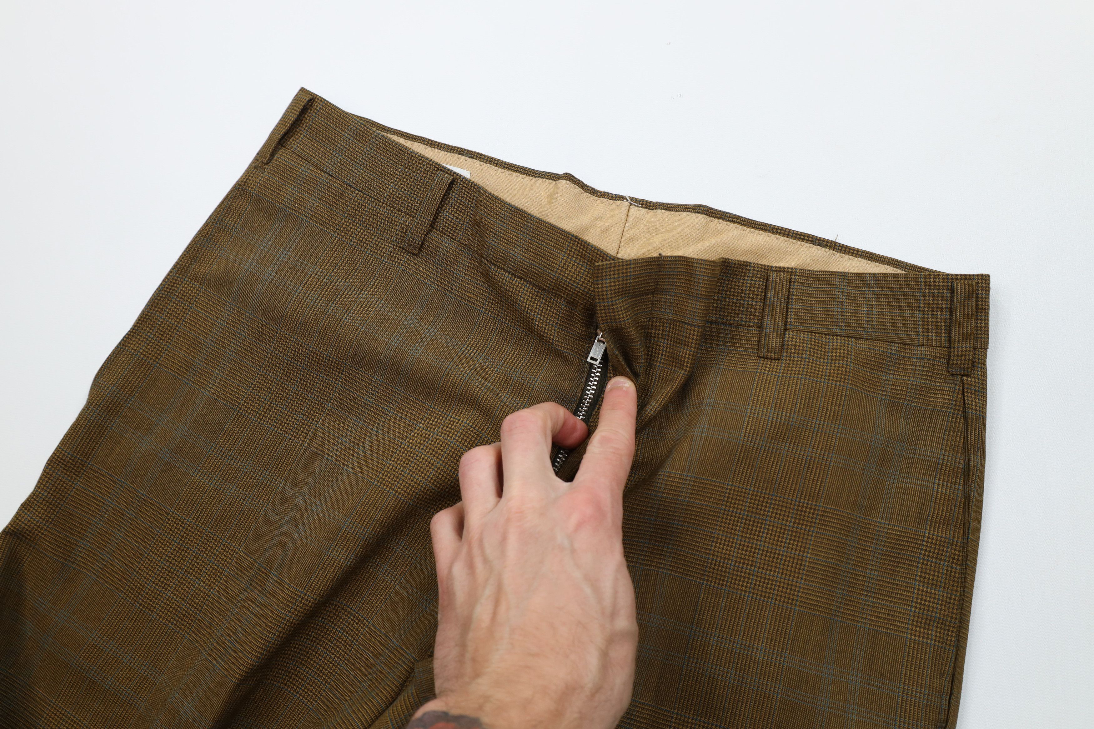 Vintage Vintage 60s Streetwear Houndstooth Plaid Chino Pants USA Size US 32 / EU 48 - 7 Thumbnail