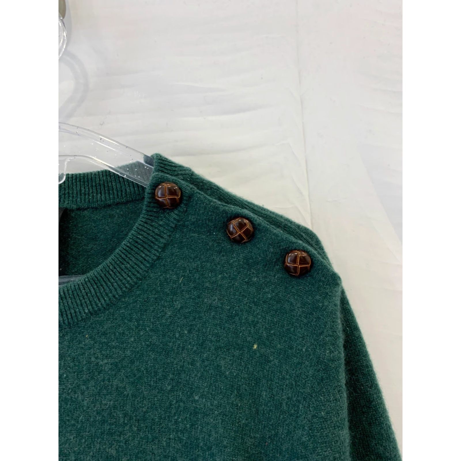 Vintage Hircus Sweater Green Men's M Crewneck Cashmere Pullover 100% - Vintage? No (pre-owned) Size US M / EU 48-50 / 2 - 6 Thumbnail
