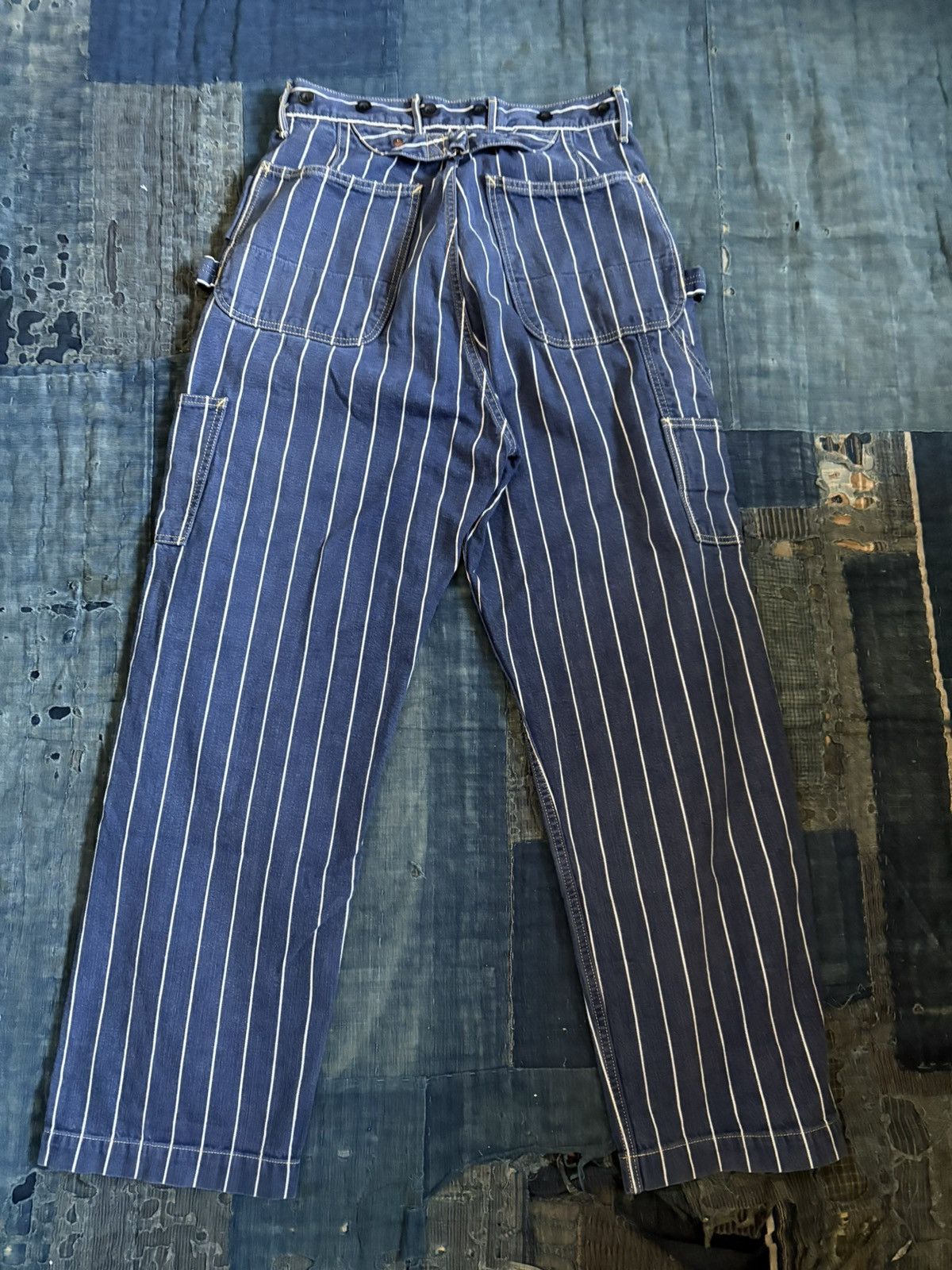Kapital KAPITAL Double Knee Lumber Pants stripe Size US 30 / EU 46 - 2 Thumbnail