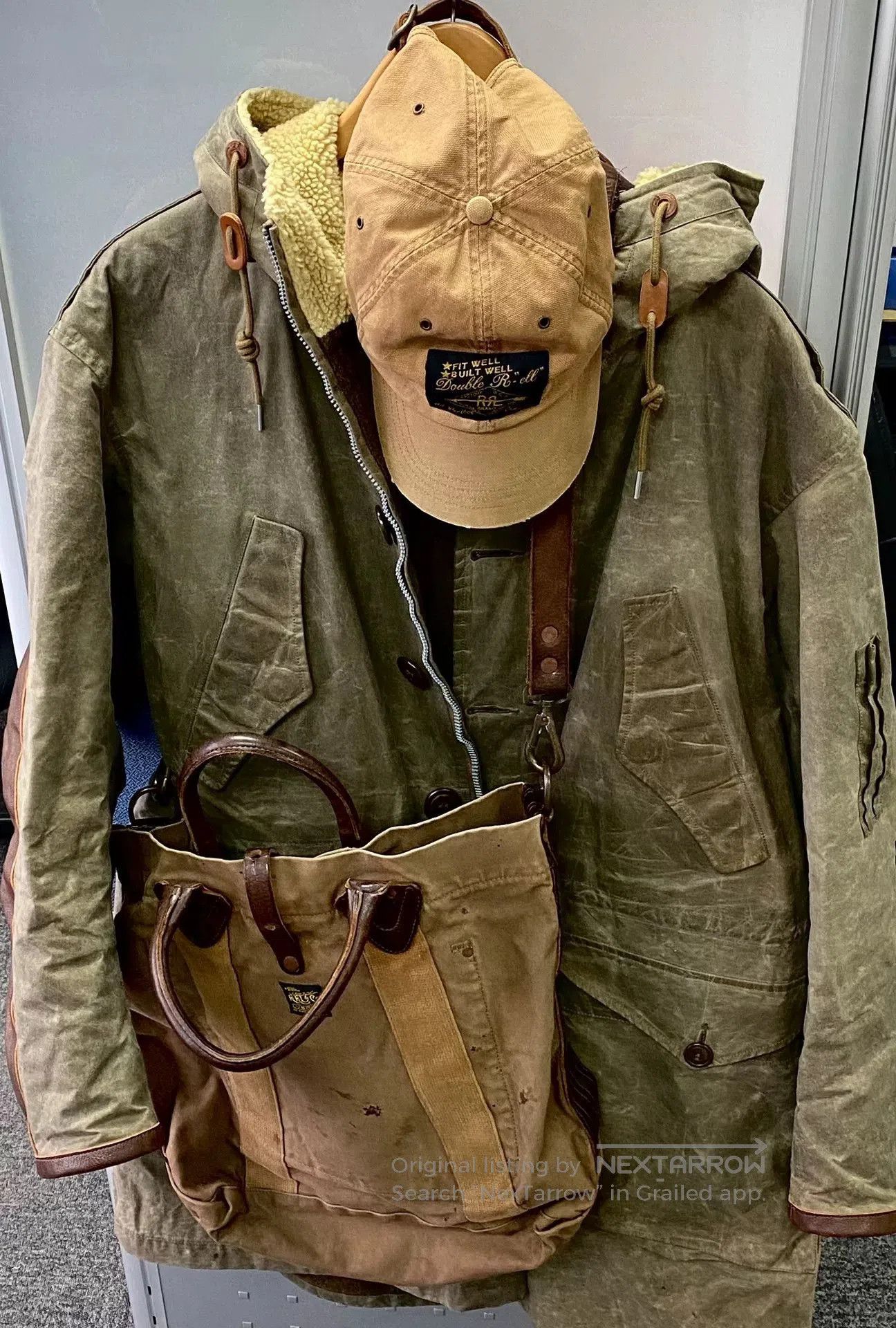 RRL Ralph Lauren mccarthy oil cotton m47 jacket parka. Size US M / EU 48-50 / 2 - 1 Thumbnail