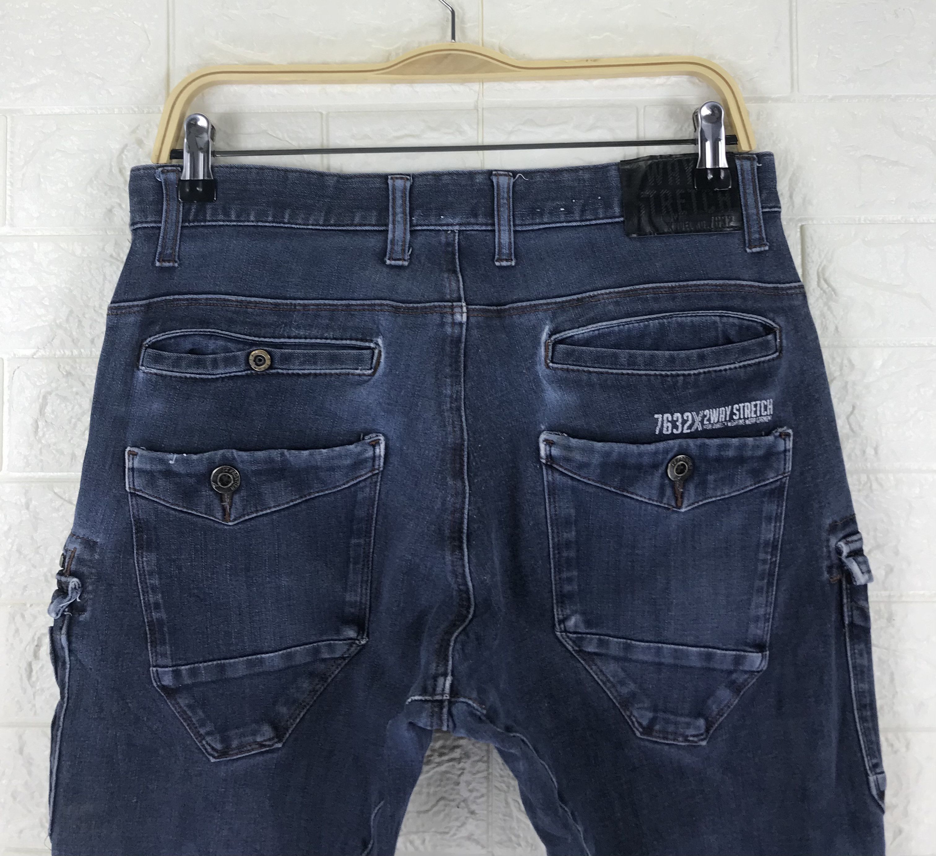 Japanese Brand Iz Frontier Multipocket Tactical Cargo Strech Jeans Size US 31 - 6 Thumbnail