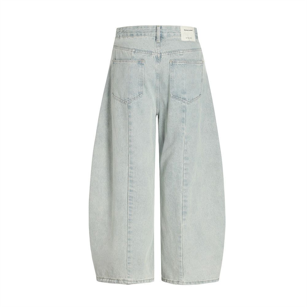 Japanese Brand × Jean Heavy washed men's punk trend distressed scimitar jeans Size US 32 / EU 48 - 3 Thumbnail