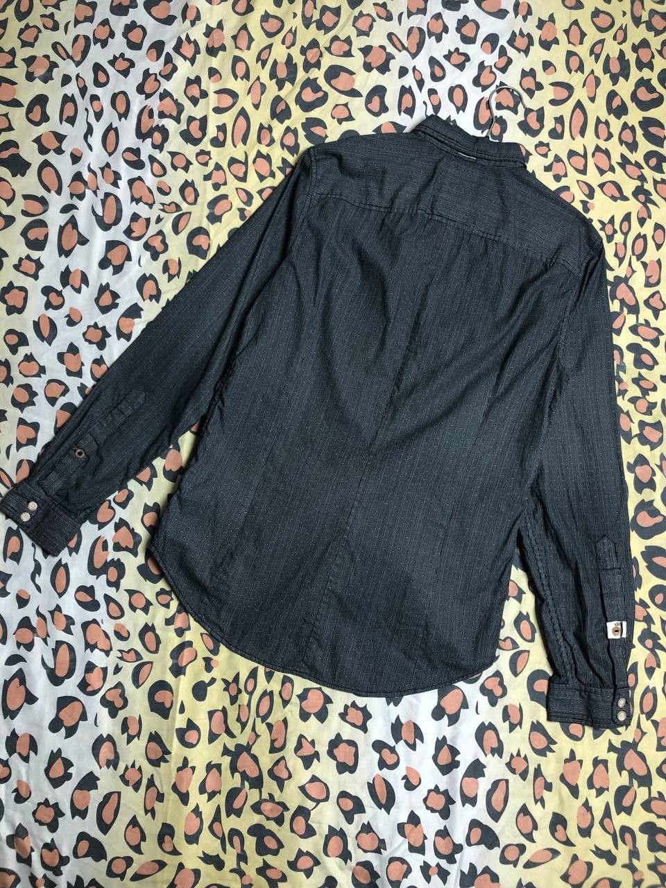 Diesel × Vintage Vintage Diesel Metal Logo Button Up Shirt Y2K Size US M / EU 48-50 / 2 - 8 Thumbnail