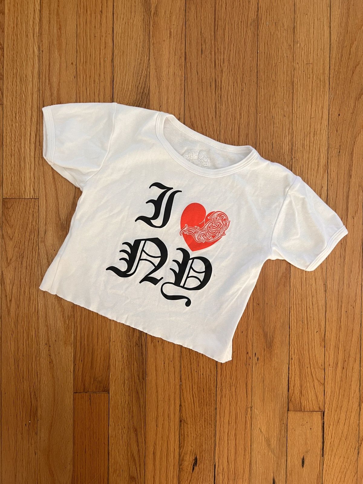 Chrome Hearts Chrome Hearts I Love NY Crop Top Tee | Grailed