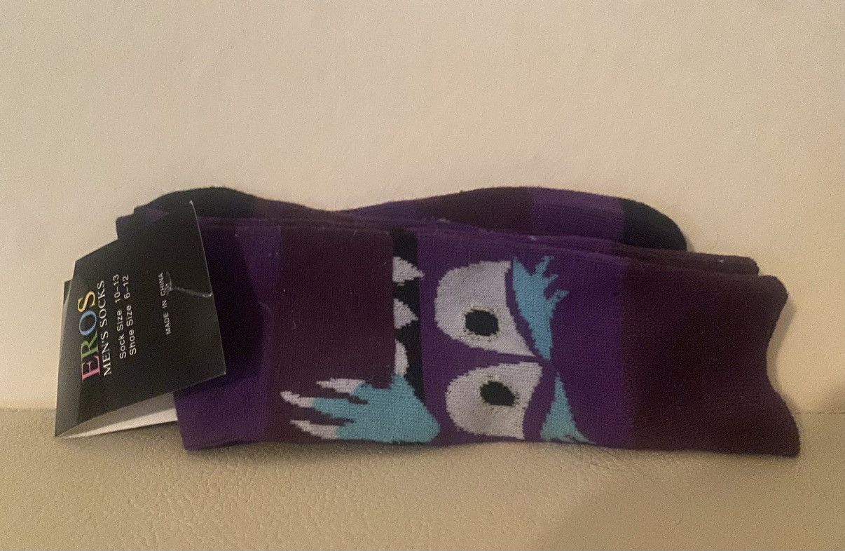 Other Nwt purple and blue monster Eros socks size 6-12 Size ONE SIZE - 1 Thumbnail