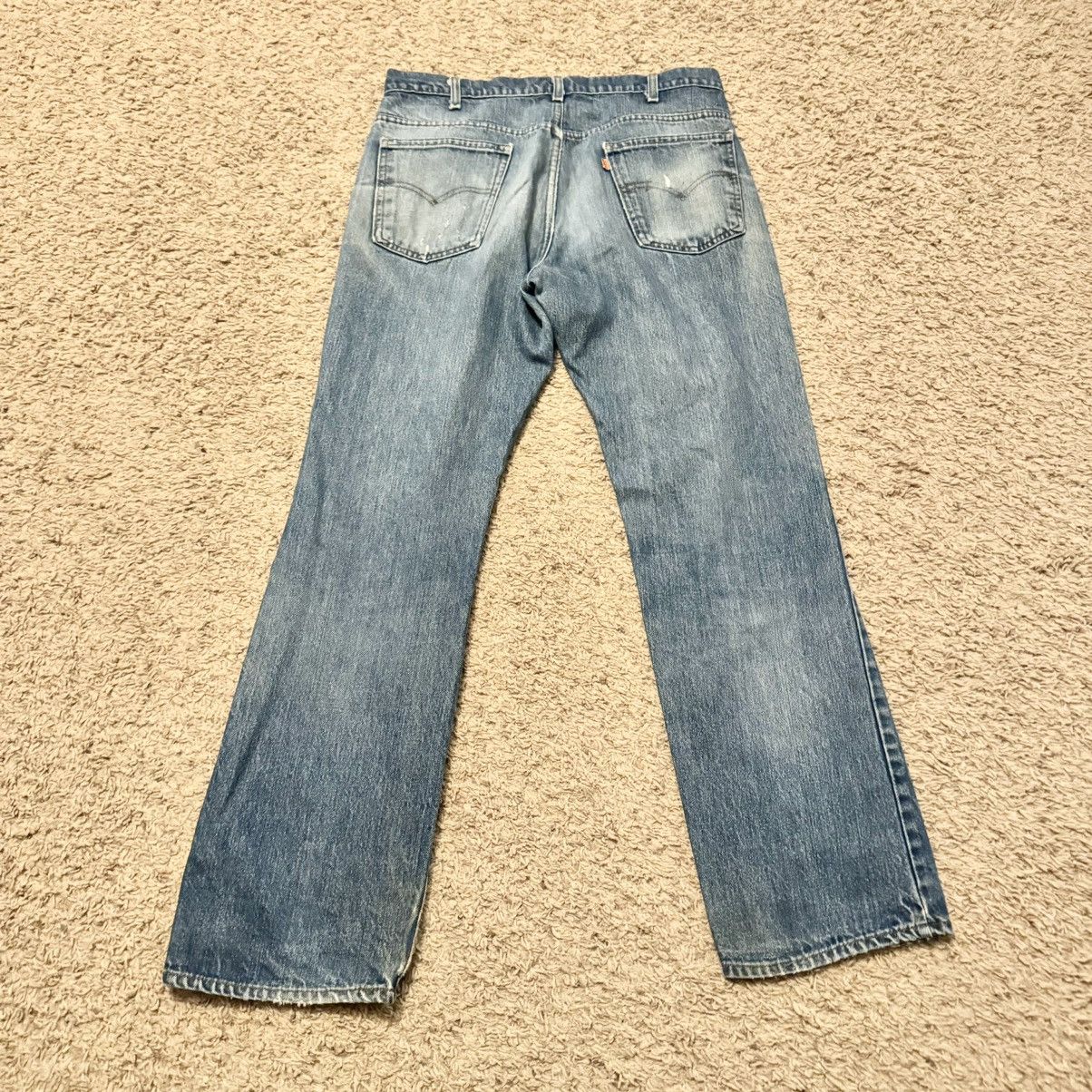 Levi's VINTAGE ORANGE TAB PATCHWORK LEVI’S JEANS! Size US 34 / EU 50 - 4 Thumbnail