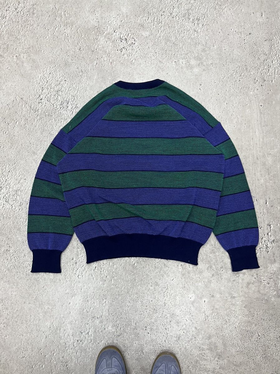 Lacoste × Vintage Lacoste vintage sweater striped size burgundy y2k Size US L / EU 52-54 / 3 - 11 Thumbnail