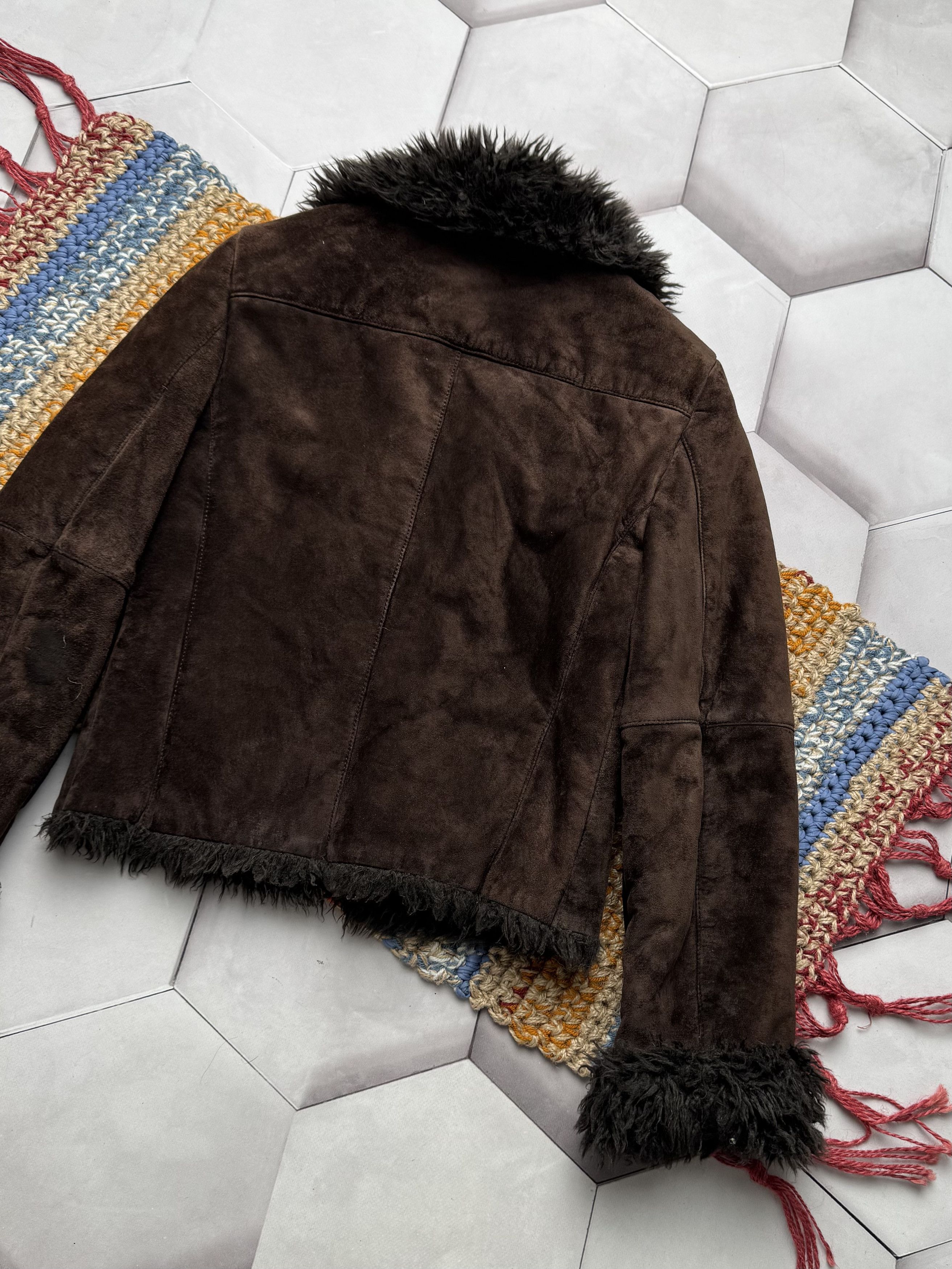 Japanese Brand Vintage Real Suede Cropped Jacket (E4) Size XS / US 0-2 / IT 36-38 - 10 Thumbnail