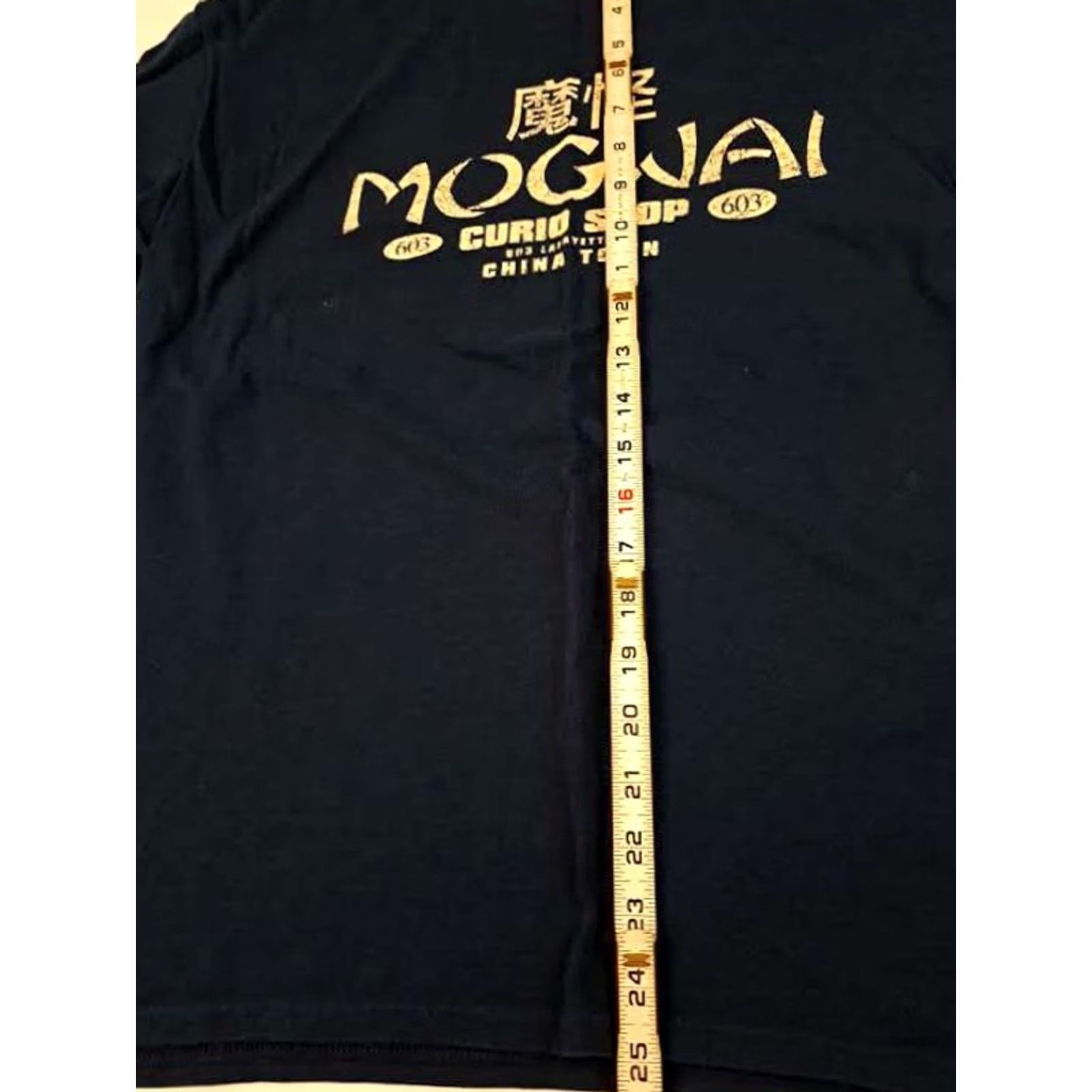 Vintage Mogwai Curio Shop Chinatown T-Shirt Large Navy Last to Nowhere Mens L Blue Shirt Size US L / EU 52-54 / 3 - 3 Thumbnail