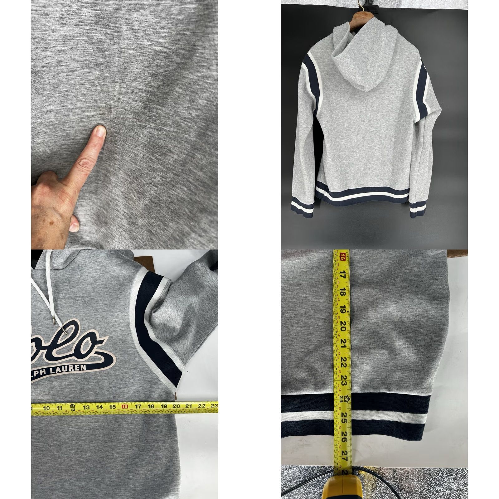 Polo Ralph Lauren Polo Ralph Lauren Hoodie Men’s Gray Script Spell Out Logo Pullover Hooded Sweatshirt Size M Size US M / EU 48-50 / 2 - 8 Thumbnail