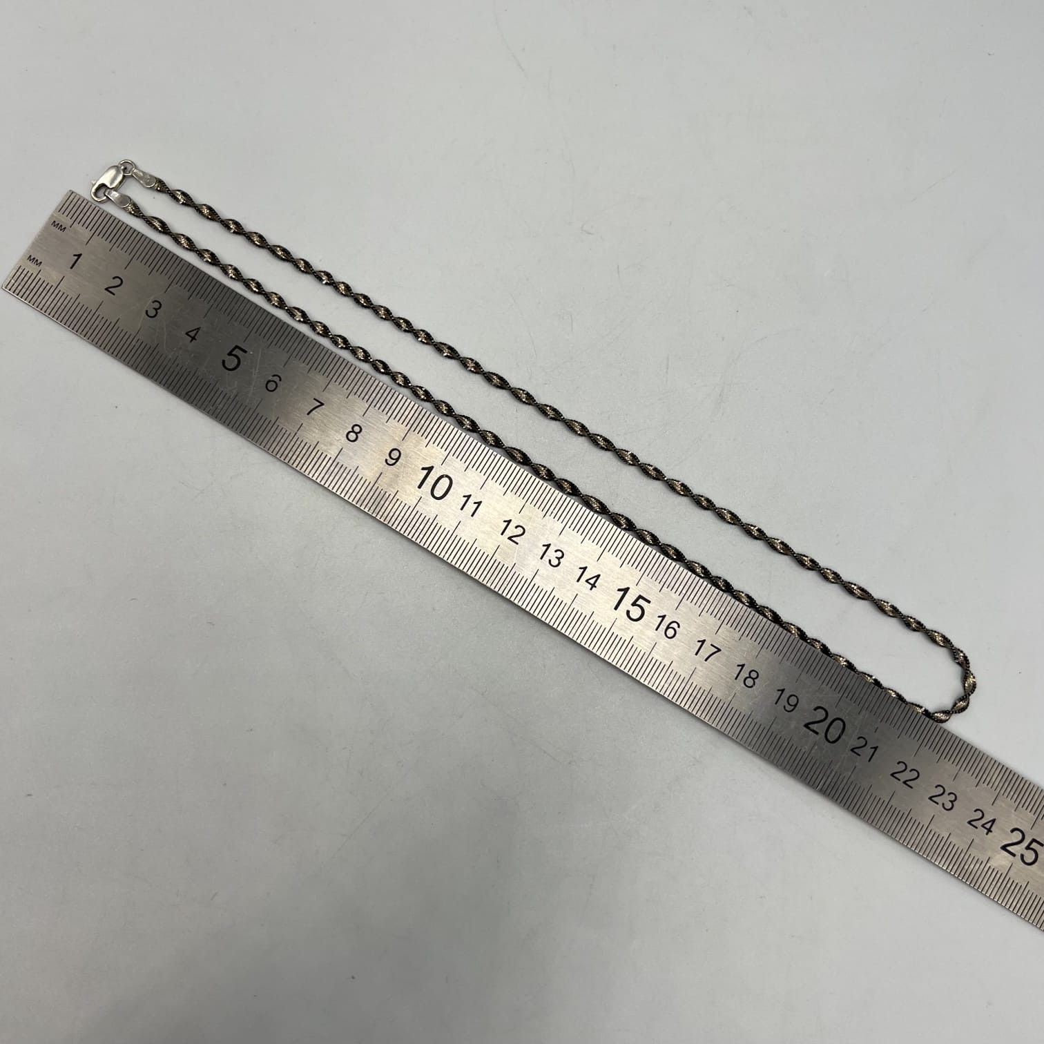 Sterling Silver Vintage Sterling Silver 925 Ropen Necklace Chain Jewelry Size ONE SIZE - 3 Thumbnail