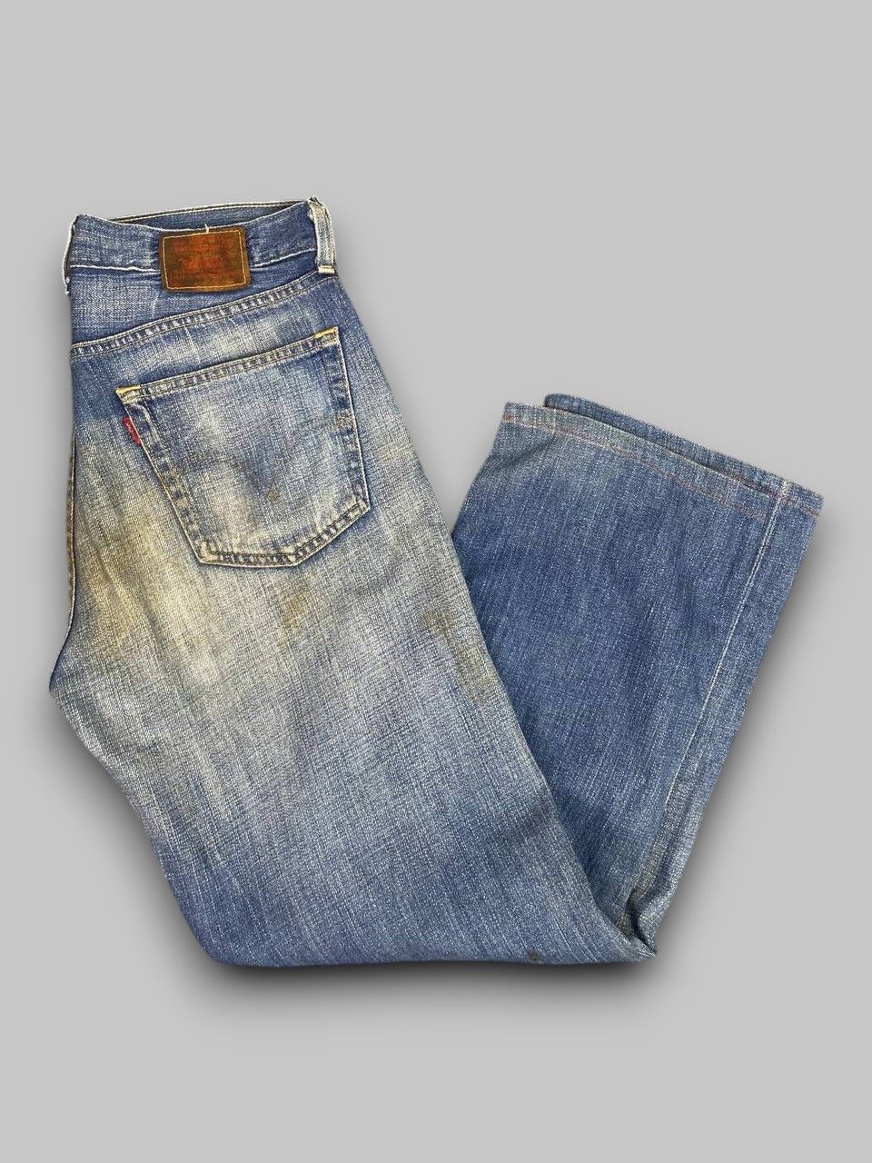 Levi's vintage levis 503 nice faded design denim Size US 34 / EU 50 - 1 Thumbnail
