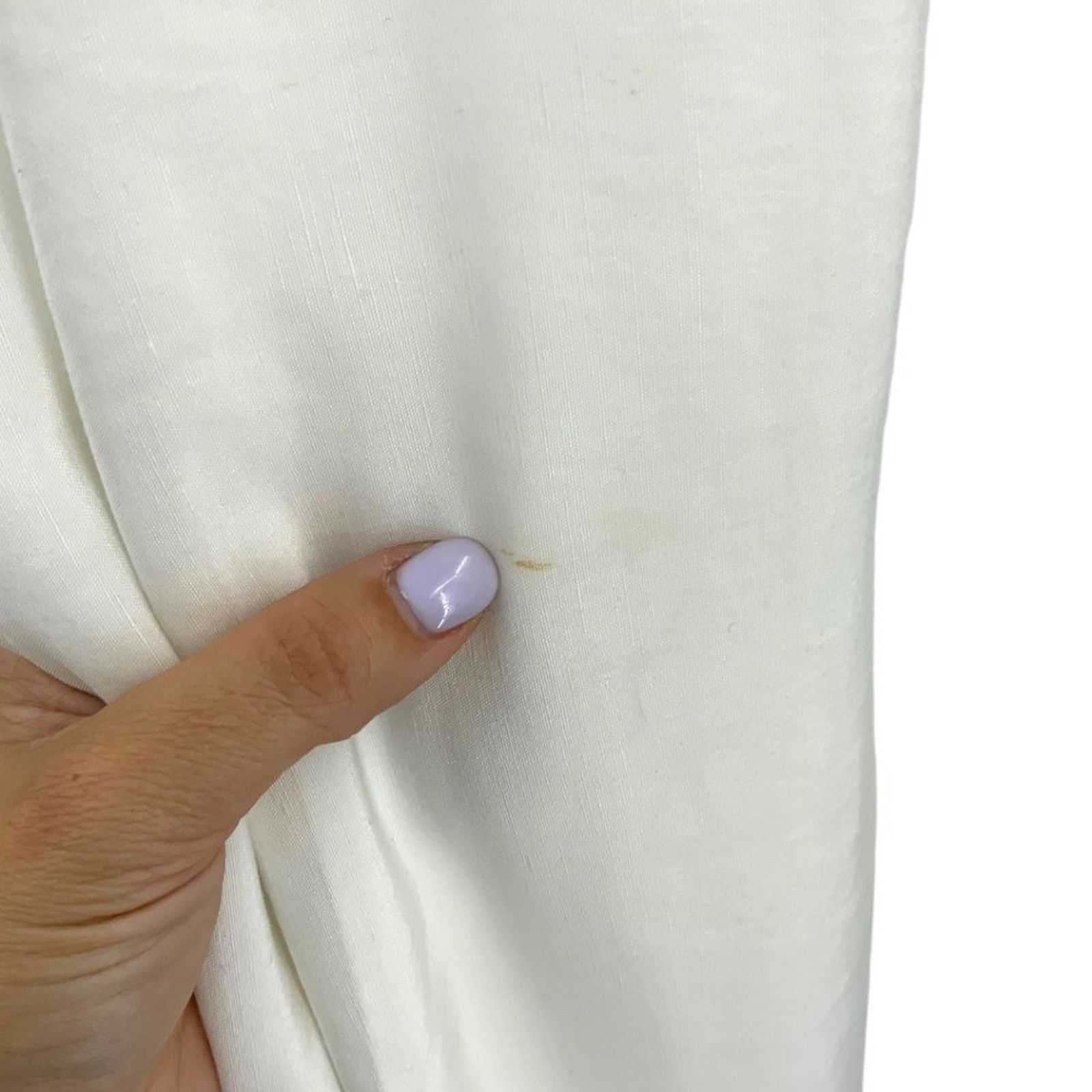 Other Judith & Charles White Quinn Linen Blend Pant 4 NWOT $450 Size 27" / US 4 / IT 40 - 8 Thumbnail