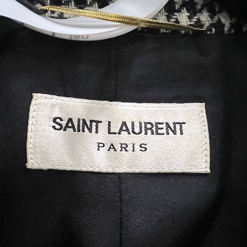 Saint Laurent Paris Saint Laurent Paris Houndstooth blazer 2505-Nextarrow Size XS / US 0-2 / IT 36-38 - 2 Thumbnail