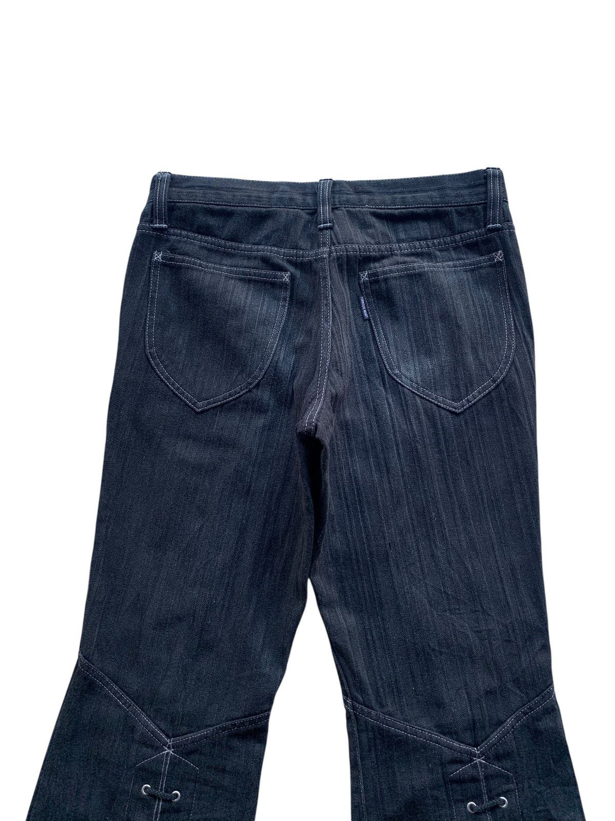 Tornado Mart TORNADO MART FLARE LACE UP PUNK KMRII STYLE RARE DENIM Size US 31 - 6 Thumbnail