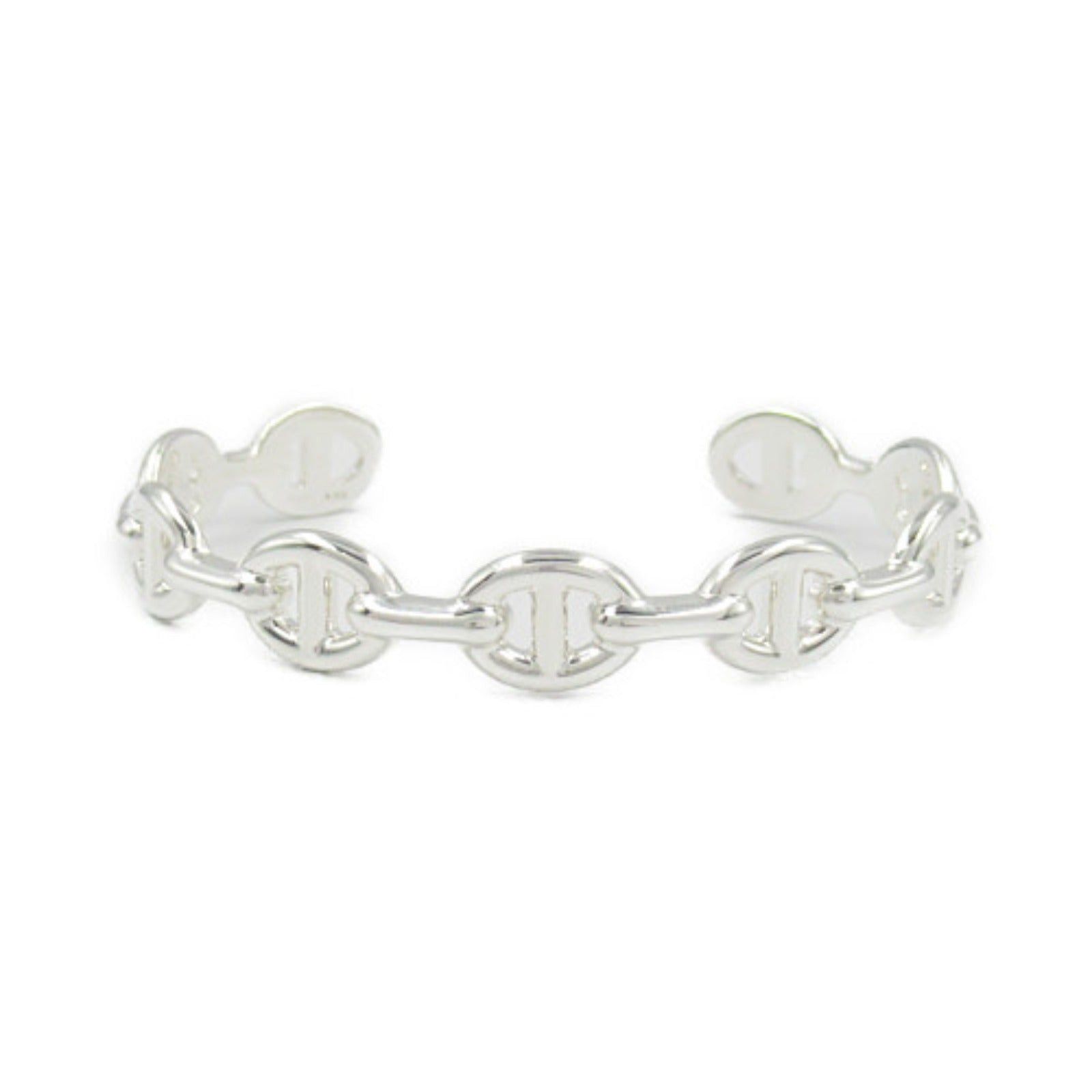 Hermes Hermes Chaine Anchaine Bangle 925 Silver Size ONE SIZE - 1 Thumbnail