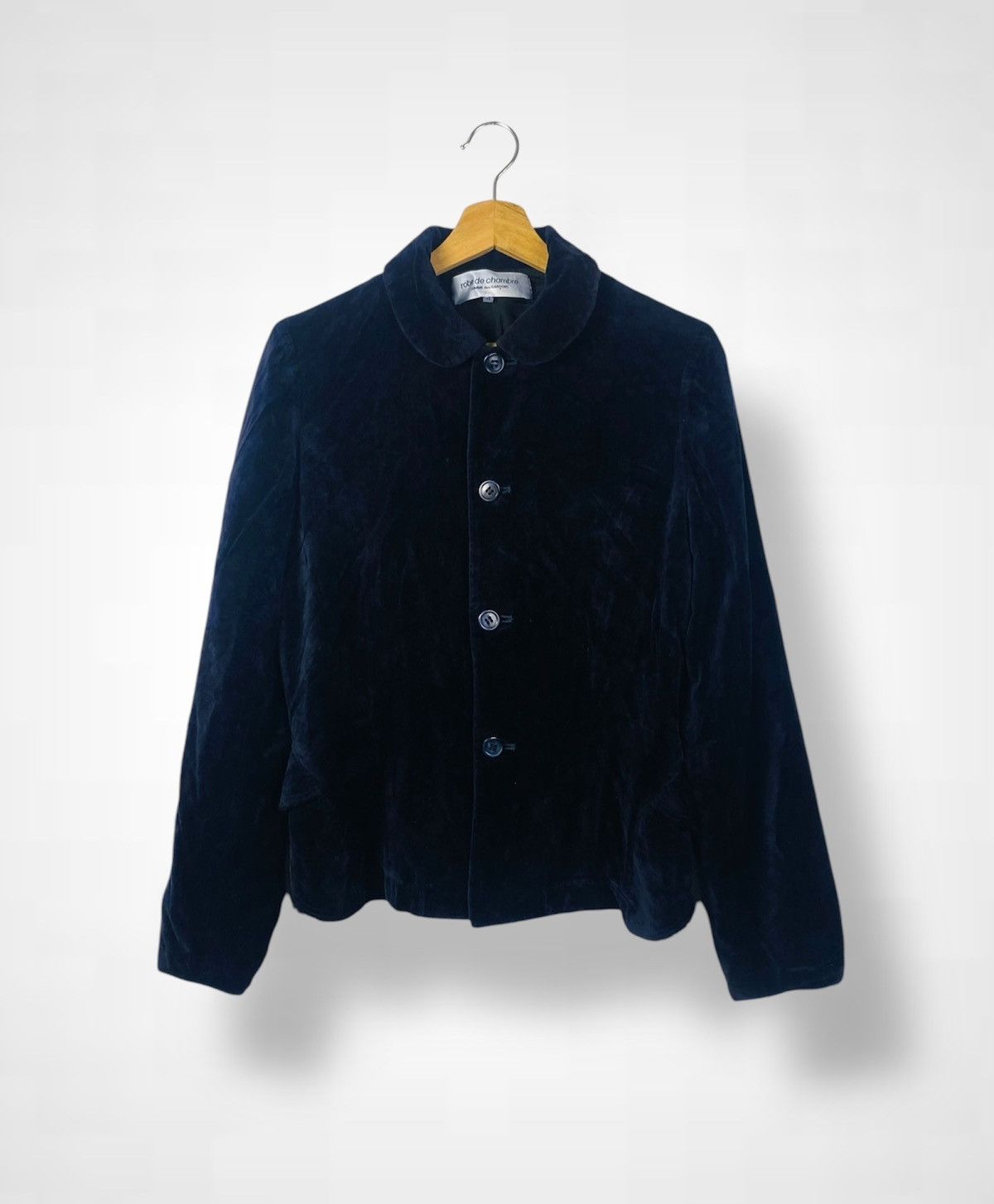 Robe de Chambre Comme des Garcons Velvet Button Up Jacket