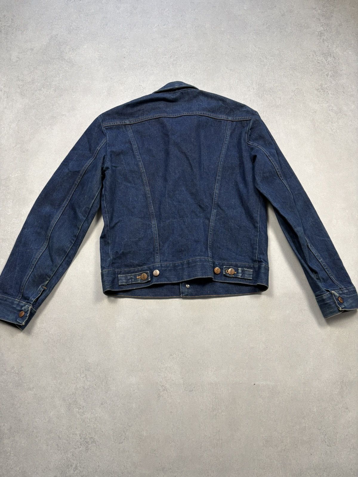 Wrangler Vintage Wrangler Denim Trucker Jacket Black Tag 80s Rare Size US S / EU 44-46 / 1 - 11 Thumbnail