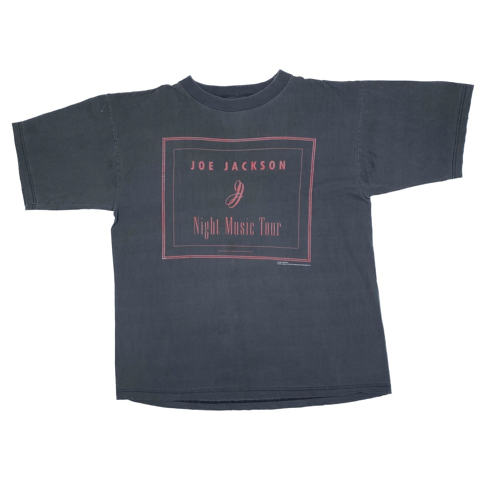 image of Vintage Joe Jackson (1995) “Night Music Tour” Pop Jazz Band T-Shirt in Black, Men's (Size XL)