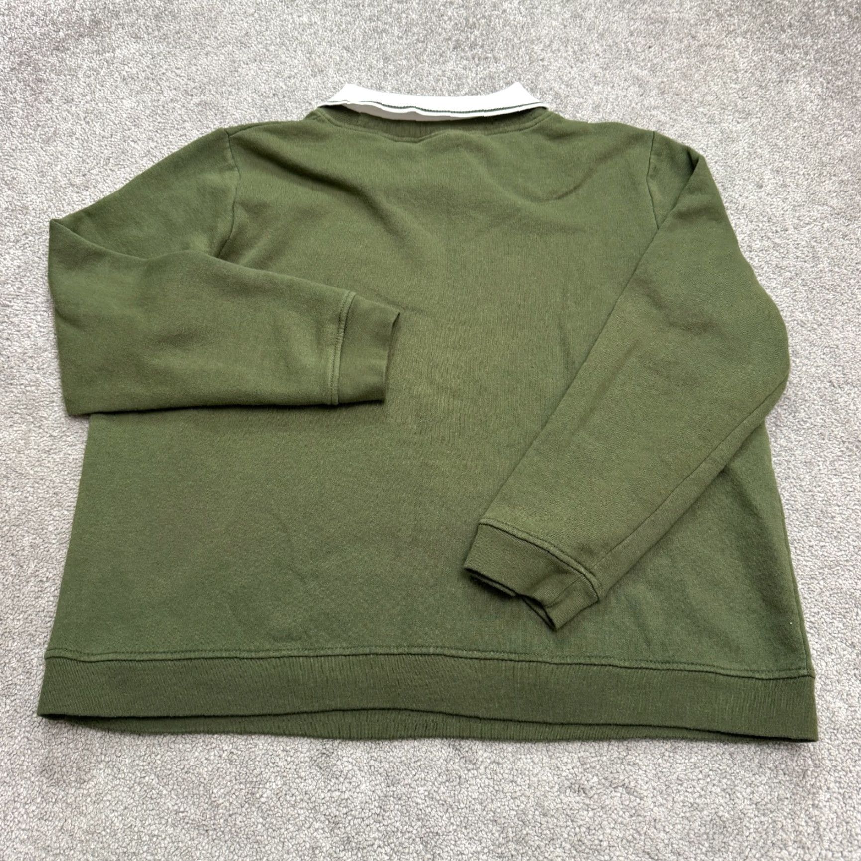 Vintage Adrian Delafield Embroidered Collared Pullover Sweatshirt Womens XL Green Pullover Sweatshirt Floral Bohemian Womens XL Green Size XL / US 12-14 / IT 48-50 - 2 Thumbnail