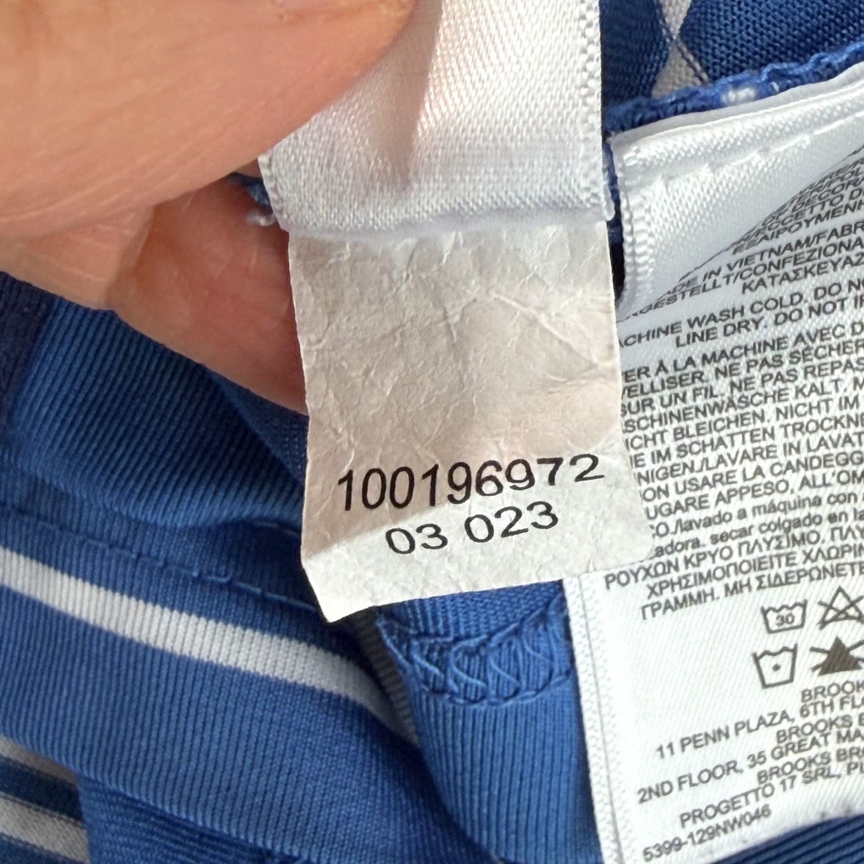Brooks Brothers Brooks Brothers Performance Golf Polo Shirt in Blue Striped Men M SS NWOT Size US M / EU 48-50 / 2 - 8 Thumbnail