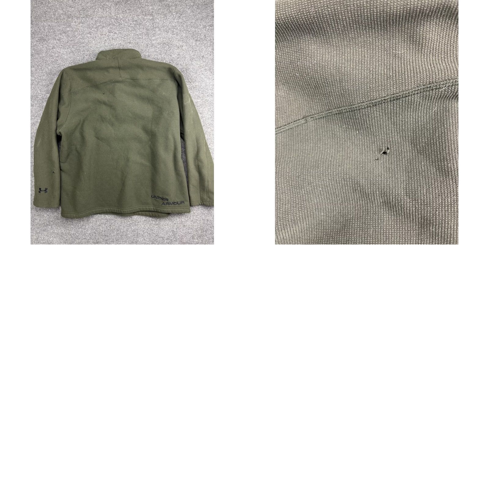 Under Armour Under Armour Pullover Mens 2XL Green 1/4 Zip Long Sleeve Fleece Shirt Top Size US XXL / EU 58 / 5 - 8 Thumbnail