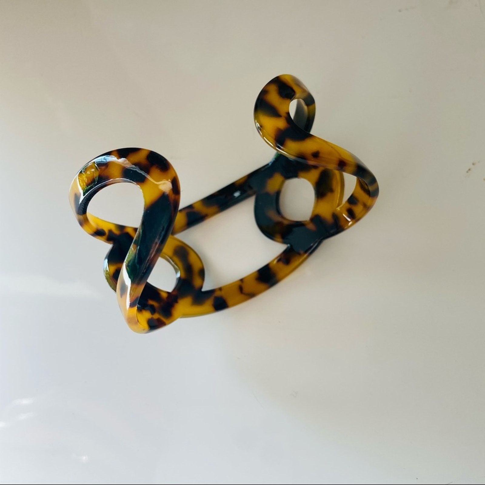 Nordstrom NEW NORDSTROM Brown Tortoiseshell Bracelet Bangle Jewelry Size ONE SIZE - 7 Thumbnail