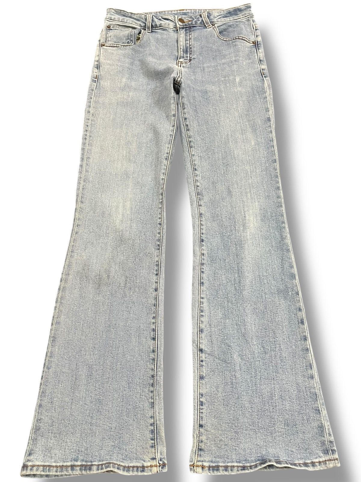 GU × Jun Takahashi × Uniqlo Vintage Gu Flare Bell Bottom Denim Size US 30 / EU 46 - 1 Thumbnail