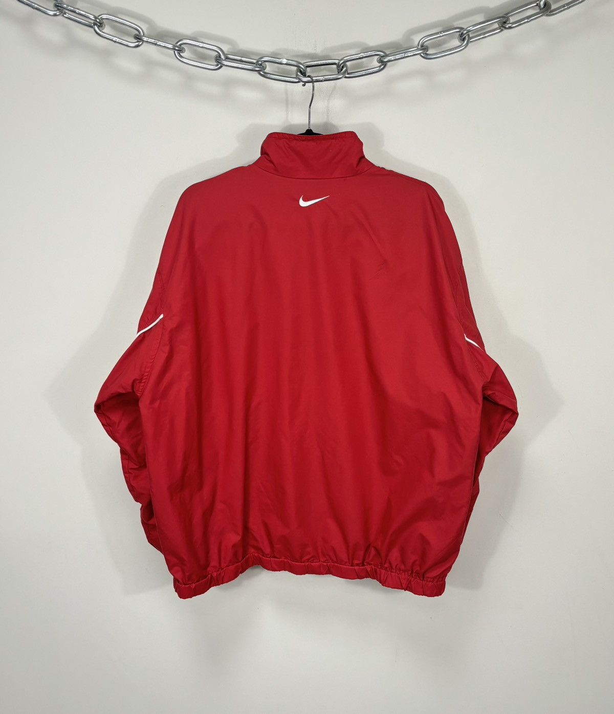 Nike Vintage Nike Y2K Full Zip Red Hype Windbreaker Track Jacket Size US L / EU 52-54 / 3 - 2 Thumbnail