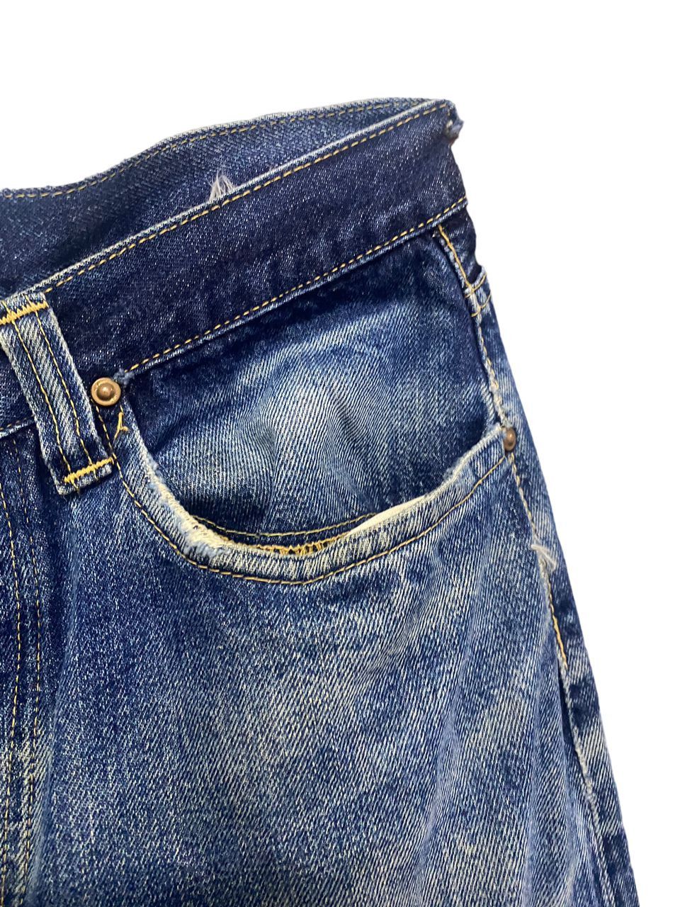 Sugar Cane 💥BEST OFFER💥VINTAGE SUGAR CANE SELVEGDE DISTRESSED DENIM Size US 30 / EU 46 - 18 Thumbnail