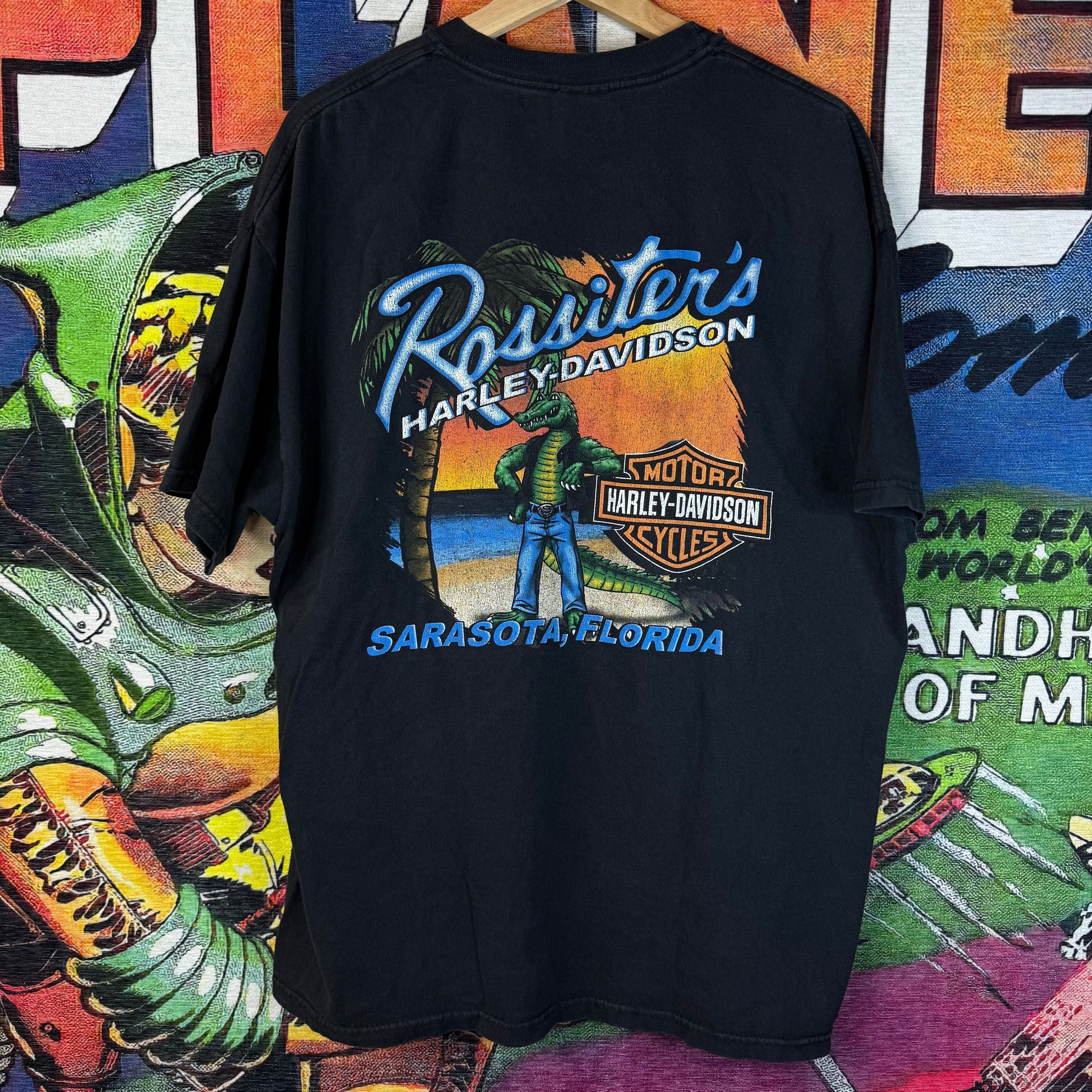 Harley Davidson Y2K Harley-Davidson Sarasota, Florida Graphic Tee Size XL Size US XL / EU 56 / 4 - 2 Thumbnail