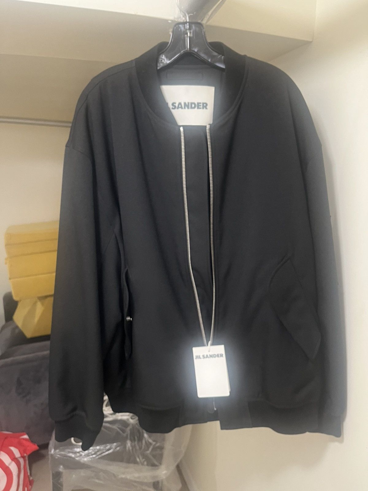Jil Sander Recycled Polyester Gabardine Bomber Sz 48