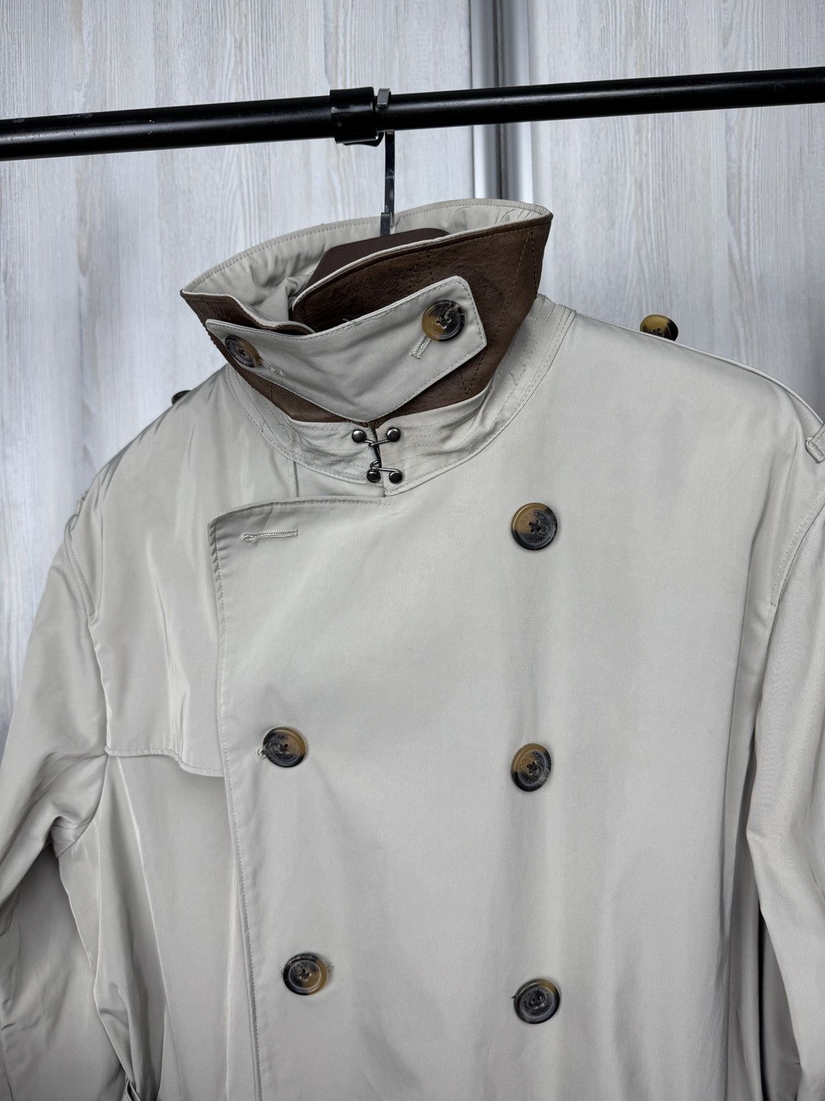 Hackett Hackett Mayfair Falkirk Double-Breasted belted trench coat Size US L / EU 52-54 / 3 - 10 Thumbnail