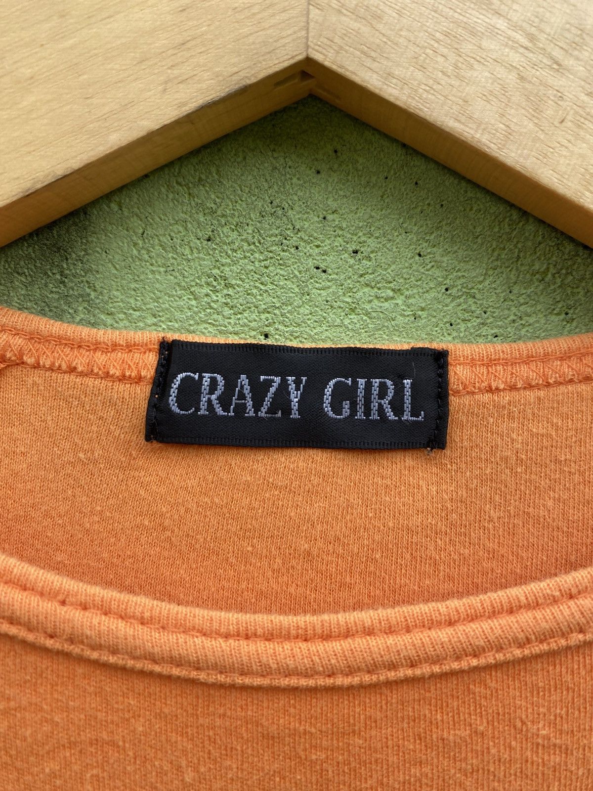 Japanese Brand Crazy Girl Vintage Y2k Graphic Japanese Raglan Long Sleeve Size L / US 10 / IT 46 - 9 Thumbnail