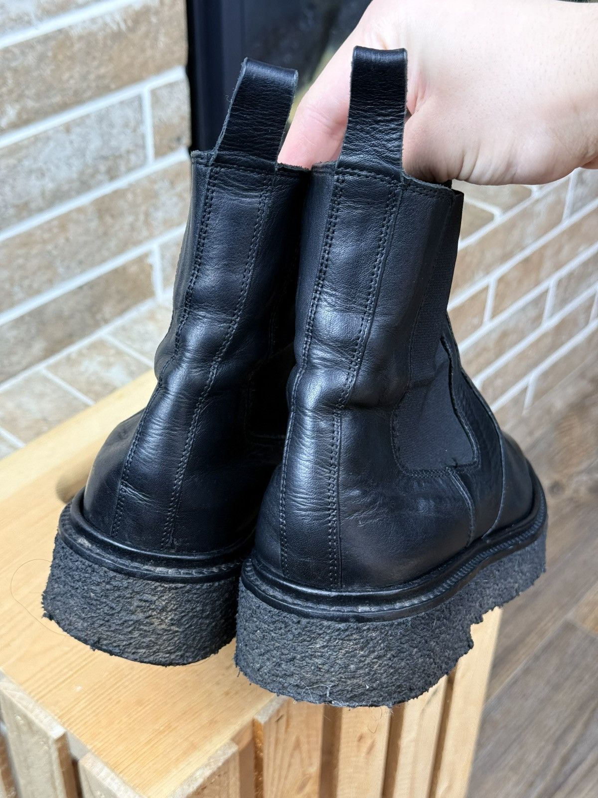 Isabel Marant Isabel Marant Black Celton Leather Ankle Chelsea Boots Size US 10 / IT 40 - 6 Thumbnail
