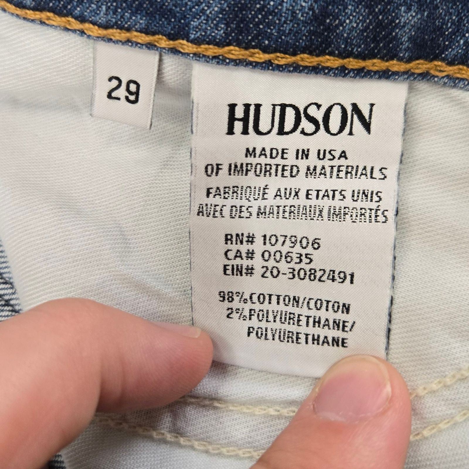 Hudson Hudson Crop Riley Relaxed Straight Jeans Size 29 Size 29" - 8 Thumbnail