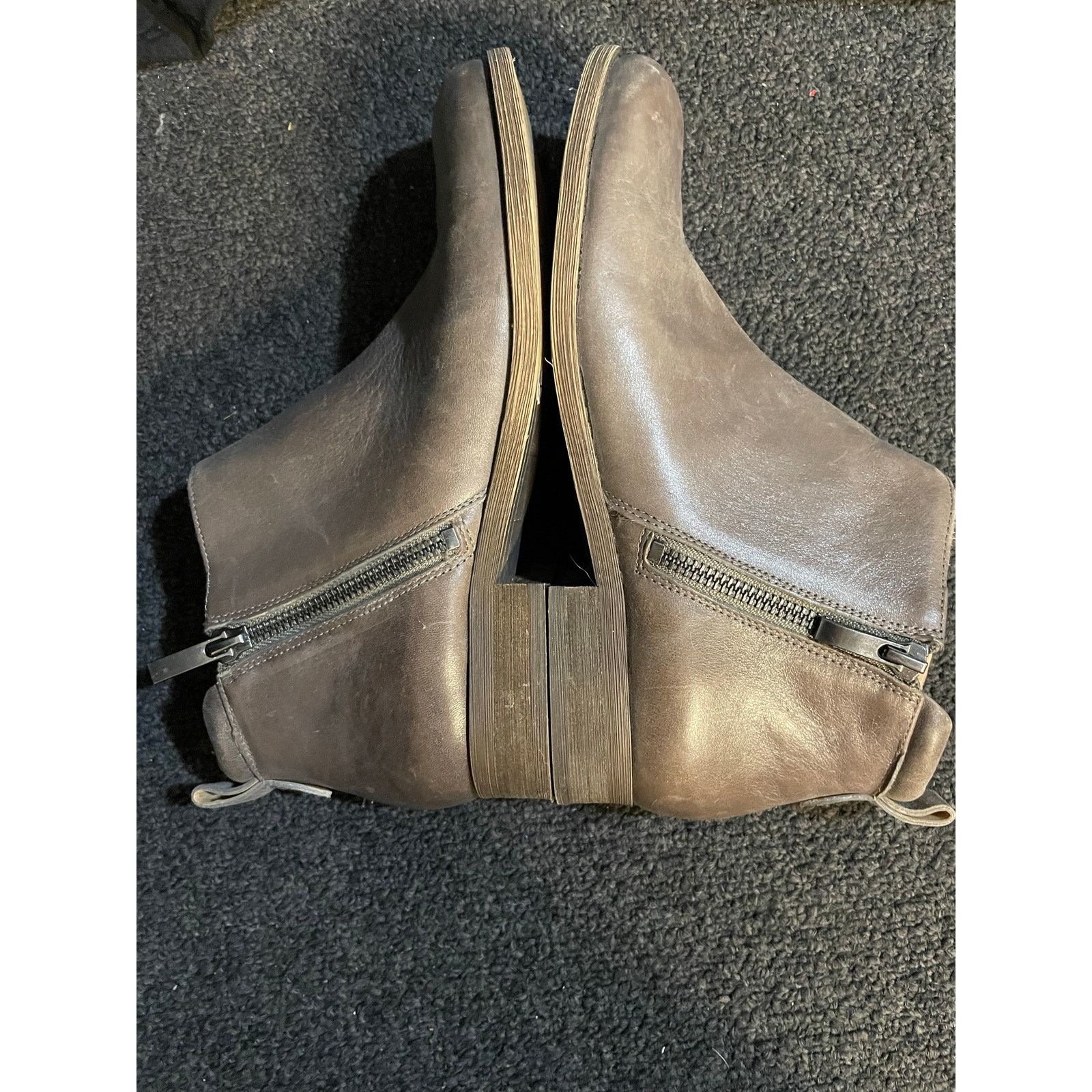 Franco Sarto Franco Sarto Keegan Ankle Boots Gray Double Zipper Women Size US 7.5 / IT 37.5 - 6 Thumbnail