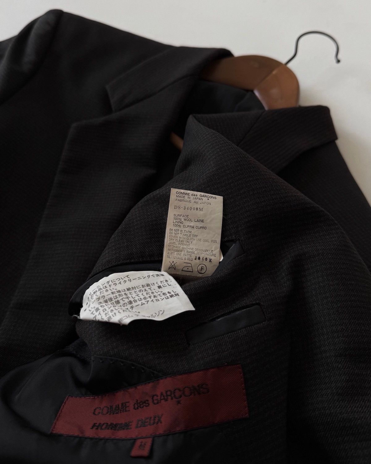 Comme des Garcons Homme Deux VTG90s COMME des GARÇONS HOMME DEUX BLAZER JACKET Size 44R - 13 Thumbnail