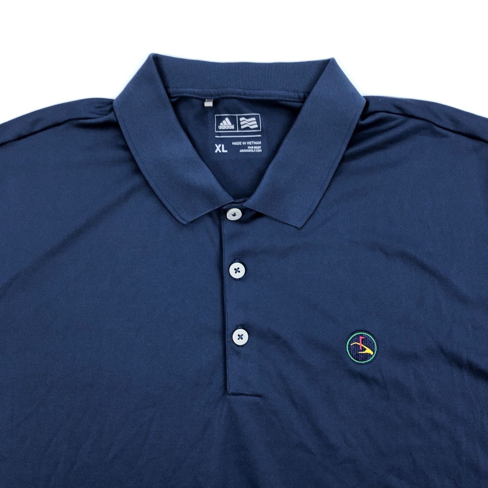 Adidas Adidas Golf Polo Shirt Mens XL Navy Blue Short Sleeve Performance Size US XL / EU 56 / 4 - 2 Thumbnail