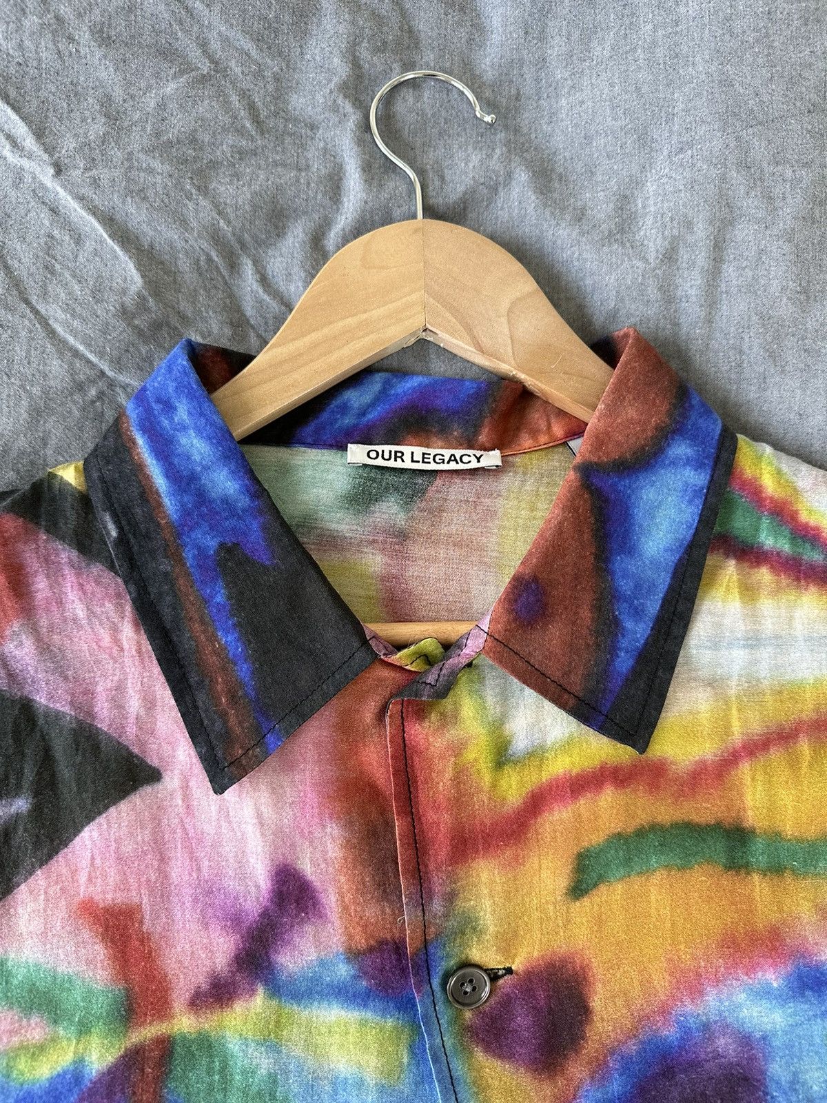Our Legacy Our Legacy Multicolor Cotton Shirt Oversized Summer Art Tee Size US M / EU 48-50 / 2 - 3 Thumbnail
