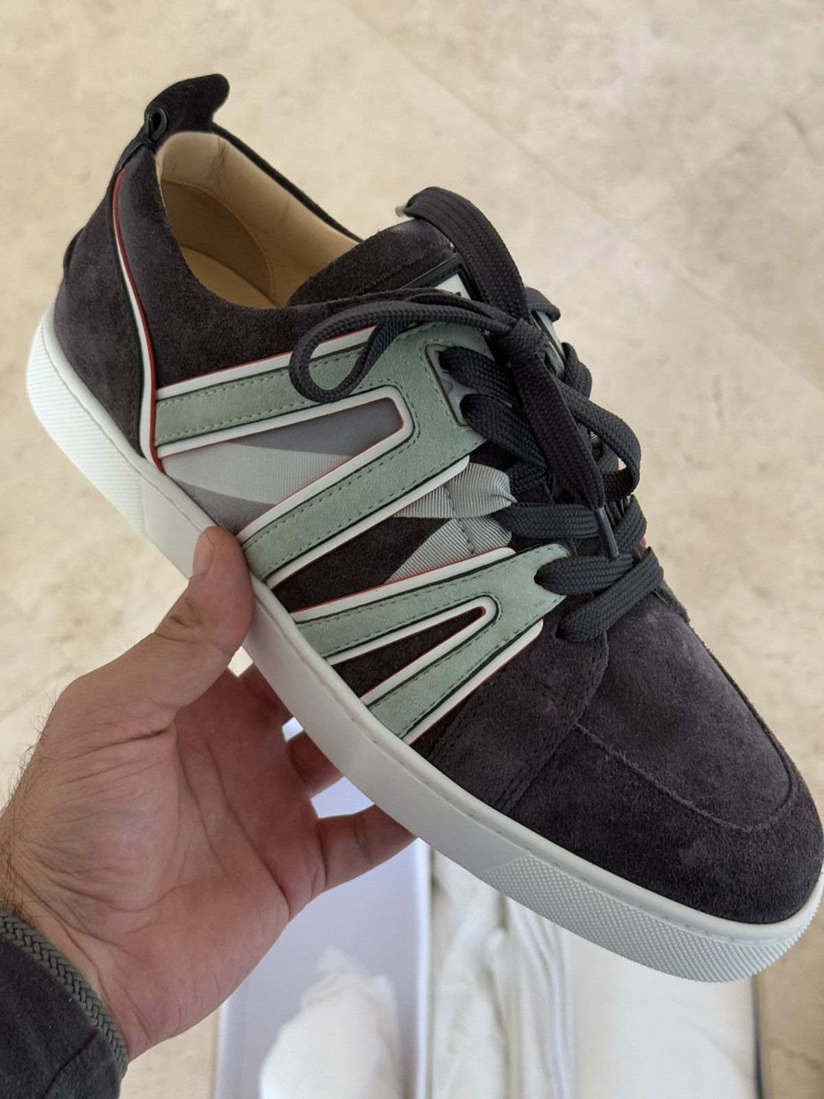 Christian Louboutin Christian Louboutin Navy Sneakers Size US 9 / EU 42 - 3 Thumbnail
